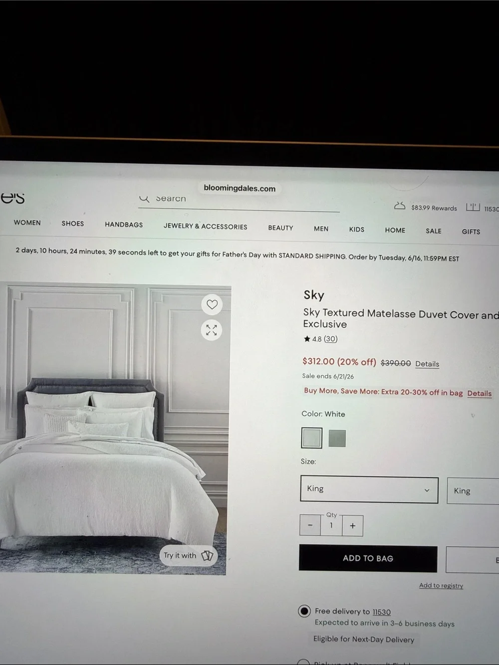 Sky White Quilted Comforter Set with Accent Pillows